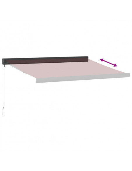 Tenda da Sole Retrattile Manuale Bordò 300x250 cm
