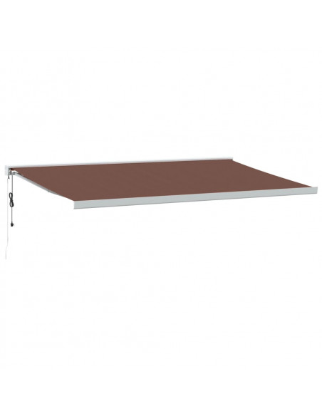 Tenda da Sole Retrattile Automatica Marrone 500x300 cm