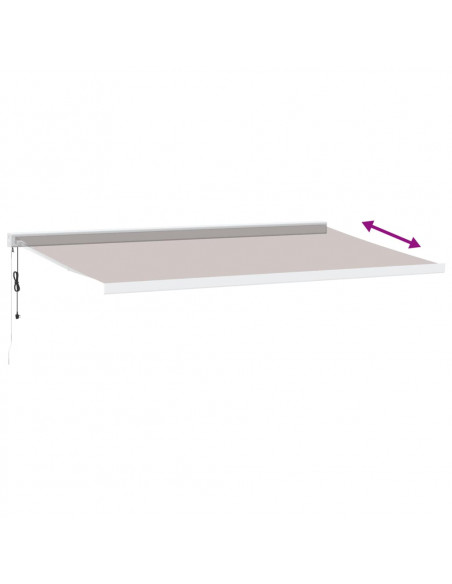 Tenda da Sole Retrattile Automatica Marrone 500x300 cm