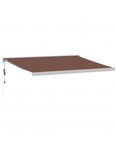 Tenda da Sole Retrattile Automatica Marrone 450x300 cm 2