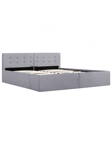 Giroletto con Contenitore Grigio Chiaro in Tessuto 160x200 cm