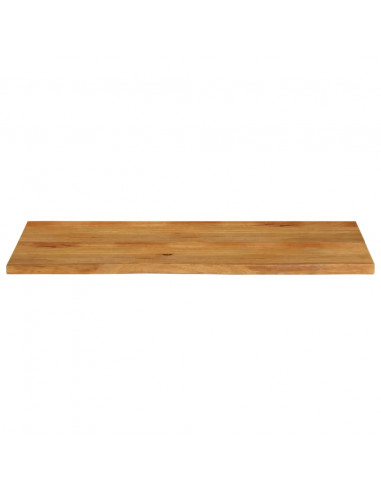 Piano Tavolo Bordi Vivi 140x60x3,8cm in Legno Massello di Mango