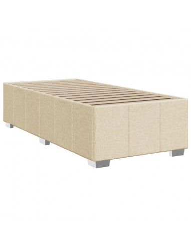 Giroletto a Molle con Materasso Crema 90x200 cm inTessuto