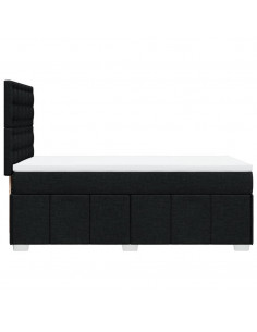 Giroletto a Molle con Materasso Nero 100x200 cm in Tessuto 2