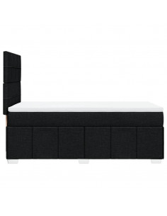 Giroletto a Molle con Materasso Nero 80x200 cm inTessuto 2