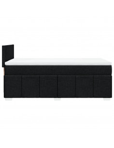 Giroletto a Molle con Materasso Nero 80x200 cm inTessuto 2