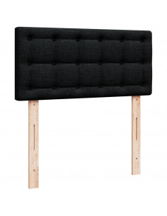 Giroletto a Molle con Materasso Nero 80x200 cm inTessuto 2