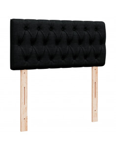 Giroletto a Molle con Materasso Nero 80x200 cm inTessuto 2