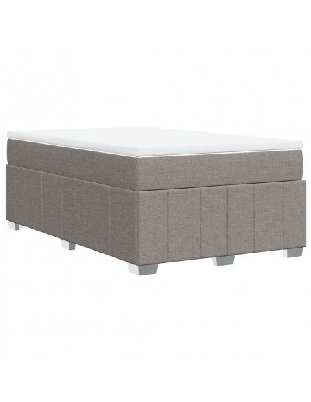 Giroletto a Molle con Materasso Tortora 120x190 cm in Tessuto