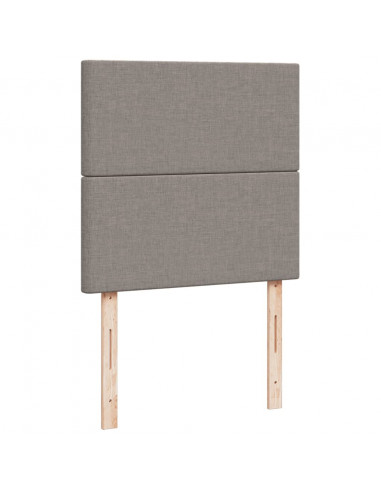 Giroletto a Molle con Materasso Tortora 90x190 cm in Tessuto