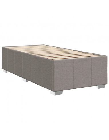 Giroletto a Molle con Materasso Tortora 90x190 cm in Tessuto