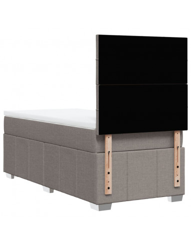 Giroletto a Molle con Materasso Tortora 90x200 cm inTessuto