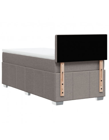 Giroletto a Molle con Materasso Tortora 90x200 cm inTessuto