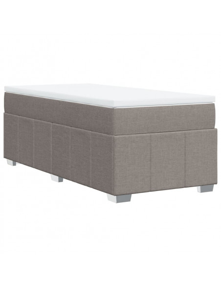 Giroletto a Molle con Materasso Tortora 90x200 cm inTessuto