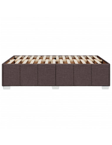 Giroletto senza Materasso Marrone Scuro 80x200 cm in Tessuto