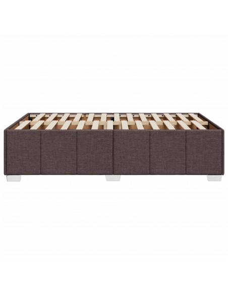 Giroletto senza Materasso Marrone Scuro 80x200 cm in Tessuto