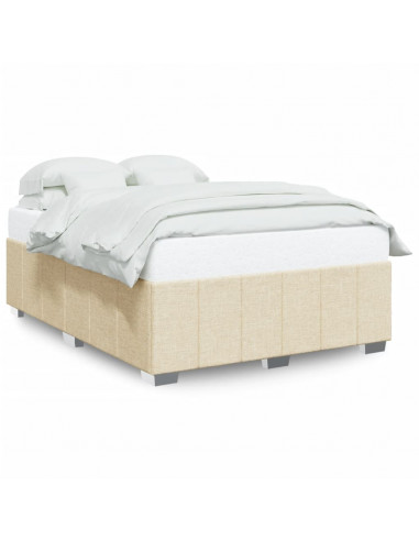 Giroletto senza Materasso Crema 160x200 cm in Tessuto