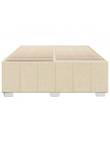 Giroletto senza Materasso Crema 160x200 cm in Tessuto