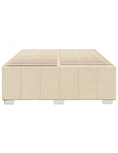 Giroletto senza Materasso Crema 160x200 cm in Tessuto