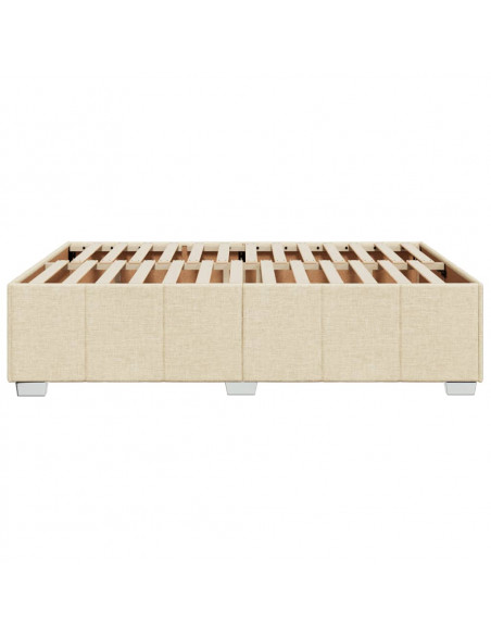Giroletto senza Materasso Crema 160x200 cm in Tessuto