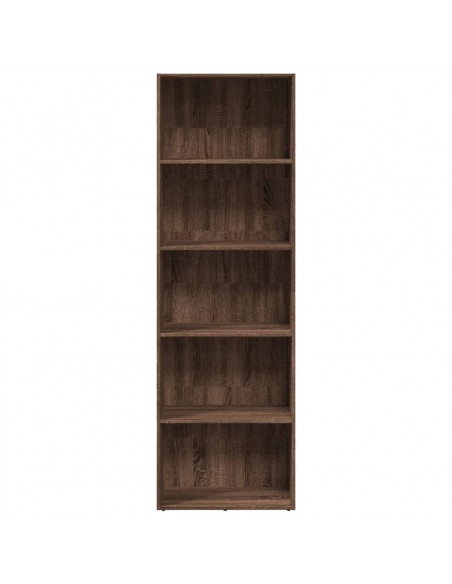 Libreria Rovere Marrone 60x30x189 cm in Legno Multistrato
