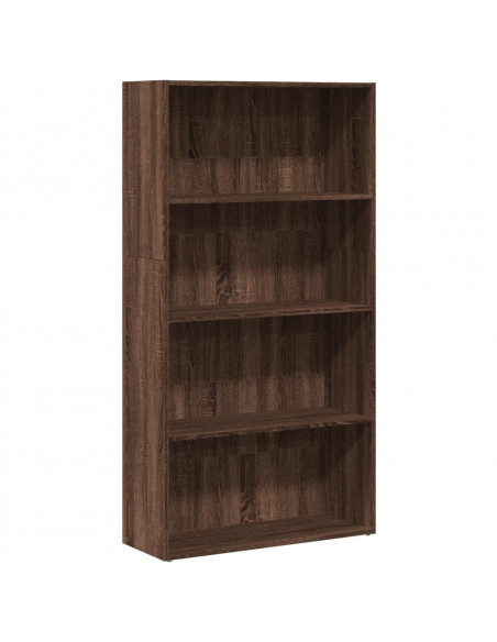 Libreria Rovere Marrone 80x30x152 cm in Legno Multistrato