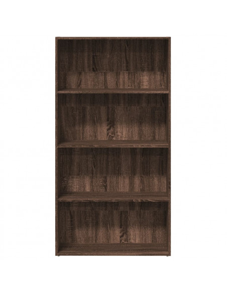 Libreria Rovere Marrone 80x30x152 cm in Legno Multistrato