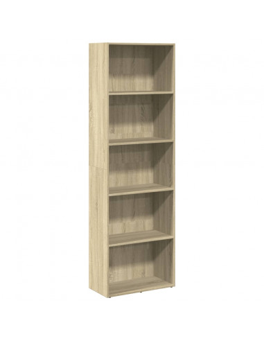 Libreria Rovere Sonoma 60x30x189 cm in Legno Multistrato
