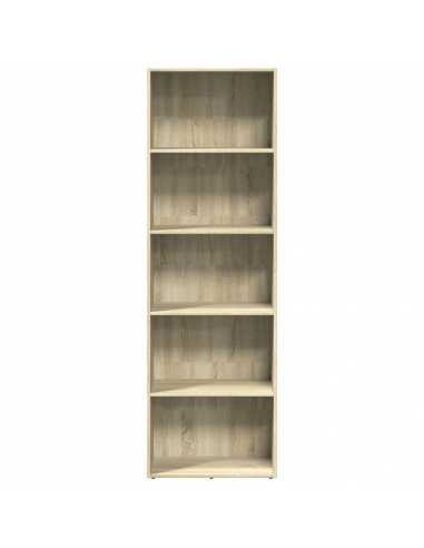 Libreria Rovere Sonoma 60x30x189 cm in Legno Multistrato