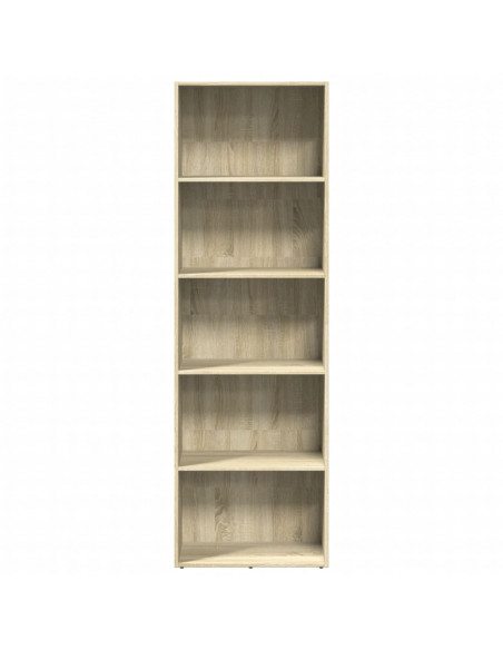 Libreria Rovere Sonoma 60x30x189 cm in Legno Multistrato