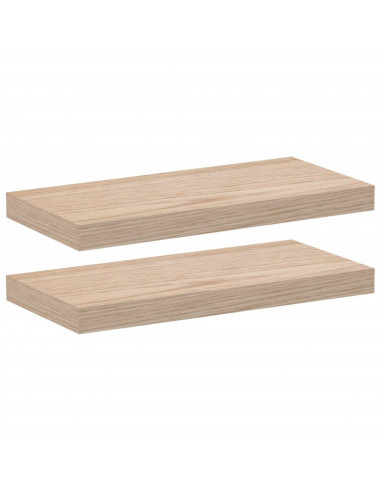 Mensole Pensili 2 pz 50x23,5x4 cm in Truciolato