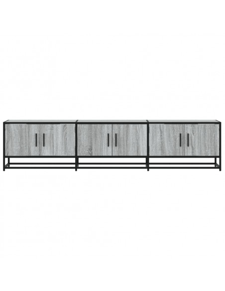 Mobile Porta TV Grigio Sonoma 180x35x41 cm in Truciolato