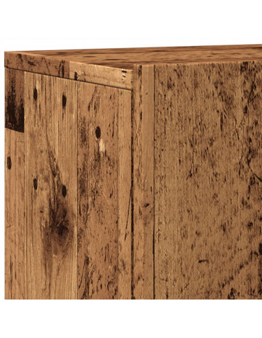 Mobile TV a Parete Legno Antico 60x30x41 cm