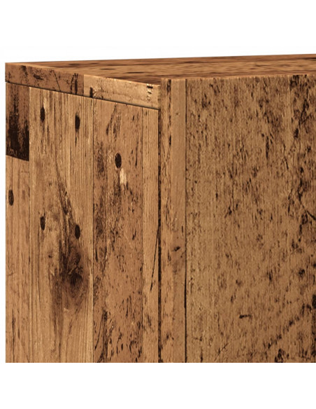 Mobile TV a Parete Legno Antico 60x30x41 cm