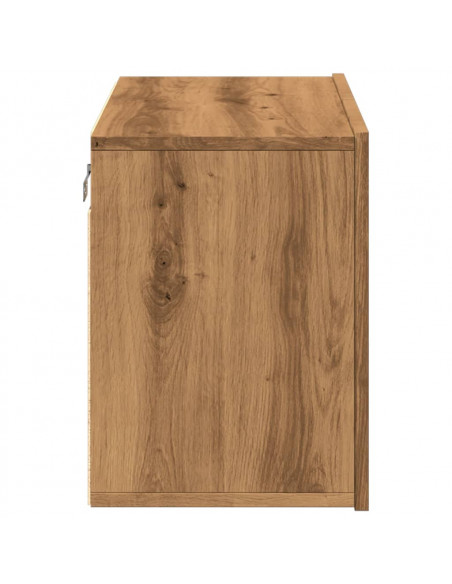 Mobile TV a Parete Rovere Artigianale 60x30x41 cm