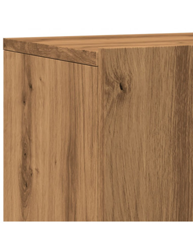 Mobile TV a Parete Rovere Artigianale 80x30x41 cm