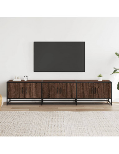 Mobile TV Rovere Marrone 180x35x41 cm in Truciolato