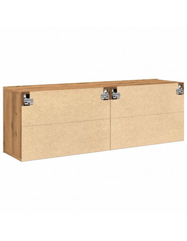 Mobili TV a Parete 2pz Rovere Artigianale 60x30x41 cm