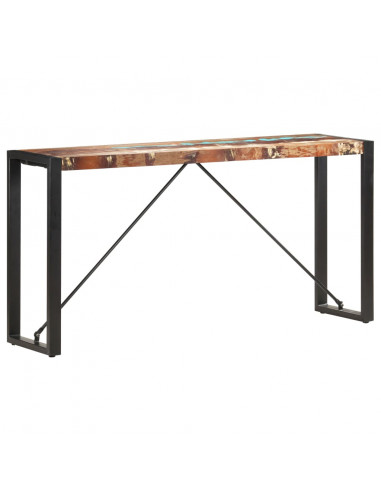 Tavolo Consolle 150x35x76 cm in Legno Massello di Recupero