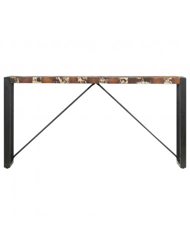 Tavolo Consolle 150x35x76 cm in Legno Massello di Recupero