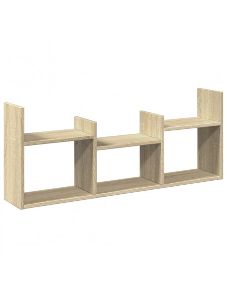 Mobile a Parete 100x18x40 cm Rovere Sonoma in Legno Multistrato