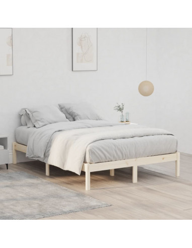 Giroletto senza Materasso 135x190 cm in Legno di Pino Full