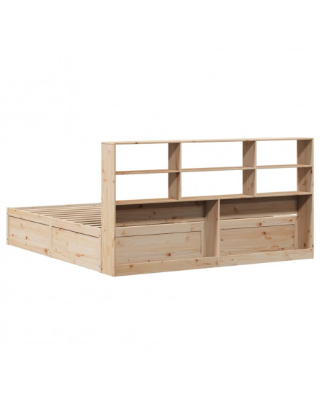 Giroletto senza Materasso 180x200 cm in Legno Massello di Pino
