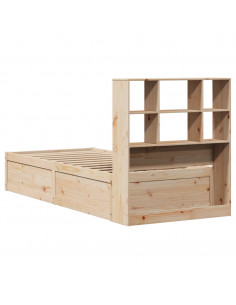 Giroletto senza Materasso 90x200 cm in Legno Massello di Pino 2