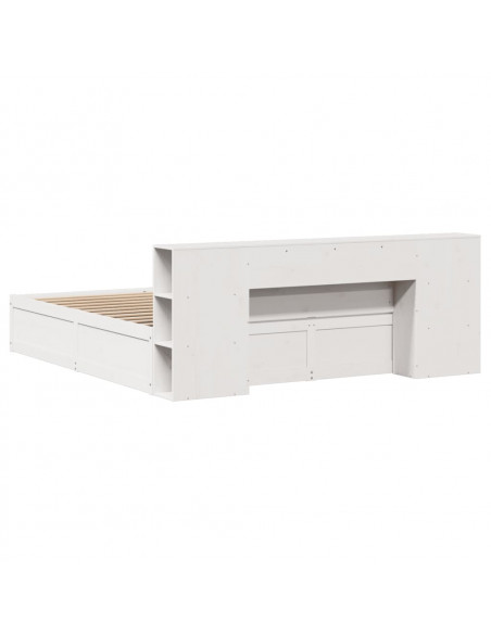 Giroletto senza Materasso Bianco 180x200 cm Legno Massello Pino