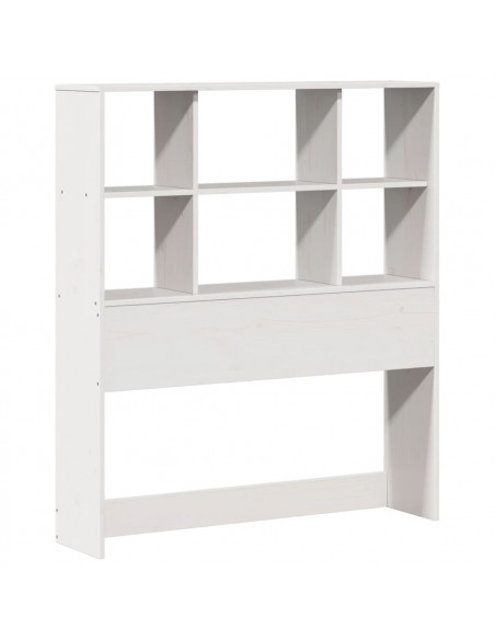 Giroletto senza Materasso Bianco 90x200 cm Legno Massello Pino