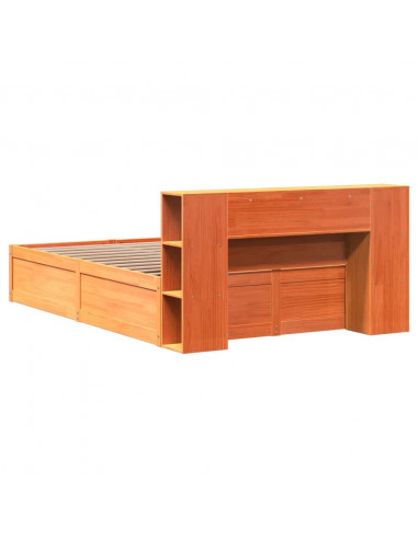 Giroletto senza Materasso Marrone Cera 120x200 cm Legno di Pino