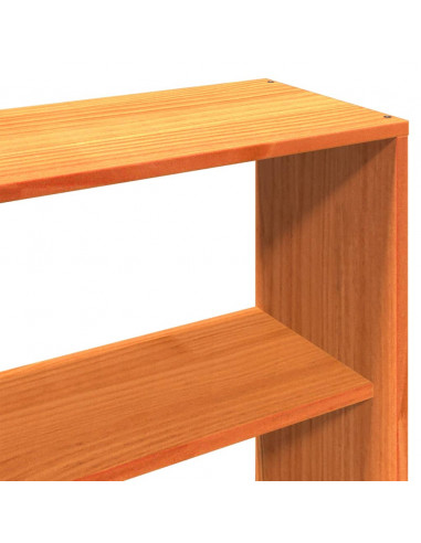 Giroletto senza Materasso Marrone Cera 200x200 cm Legno di Pino