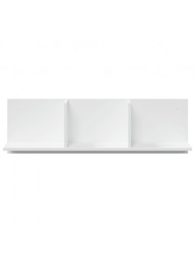 Mobile a Parete 100x16,5x30 cm Bianco in Truciolato