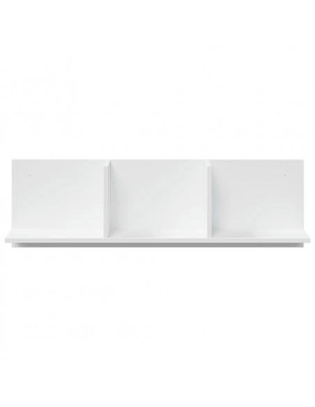 Mobile a Parete 100x16,5x30 cm Bianco in Truciolato